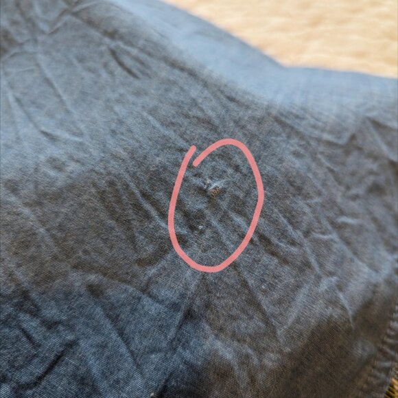 Vintage Chambray Old West Tapestry Vest w/Tassel Yoke - Picture 6 of 6